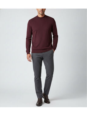 Baracuta silkmock Men's Burgundy Sweater silk and cotton blend size XLT